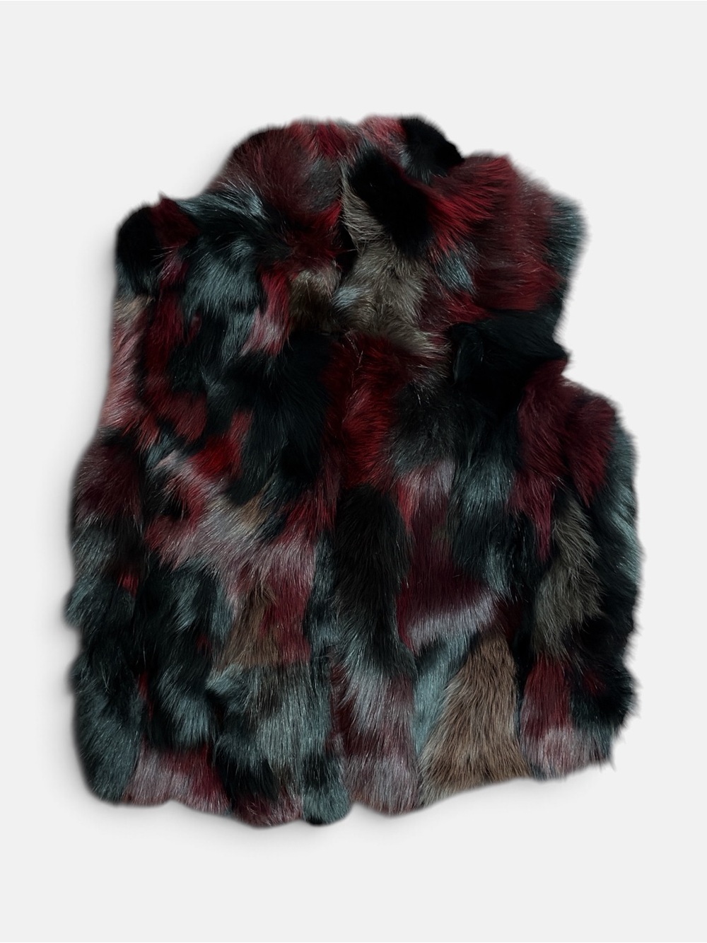 Bcbg Hudson burgundy/black vest
